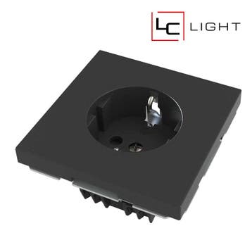 LC-LIGHT | WANDCONTACTDOOS | RA | ZWART, Nieuw