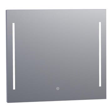 Brauer Pyrite Spiegel - Rechthoekig - 80 cm - met Directe, Huis en Inrichting, Woonaccessoires | Spiegels, Ophalen of Verzenden