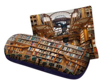 Brillenkoker incl. brillendoekje: Die Klosterbibliothek,, Ophalen of Verzenden, Nieuw