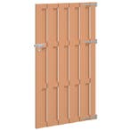 vidaXL Tuinpoort 100 x 180 cm WPC en Aluminium Bruin, Tuin en Terras, Verzenden, Nieuw