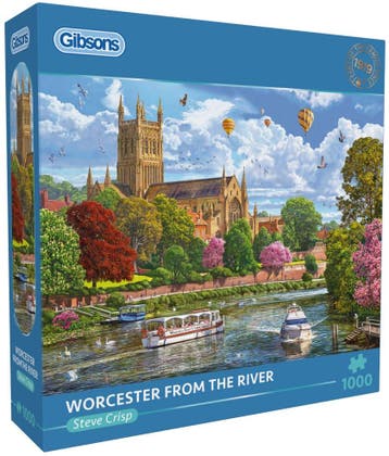 Steve Crisp - Worcester from the River Puzzel (1000 stukjes), Verzenden, Nieuw