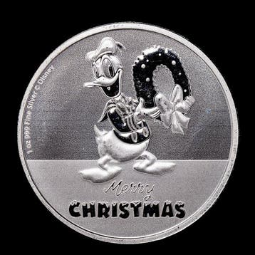 Niue. 2 Dollars 2022 Disney Merry Christmas, 1 Oz (.999)