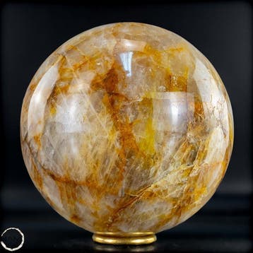 Zeldzaam natuurlijk gouden healer-kwarts Sphere, Brazilië-