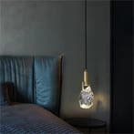 Kristallen Hanglamp Messing LED – Luxe Design Ø12 cm, Verzenden, Nieuw