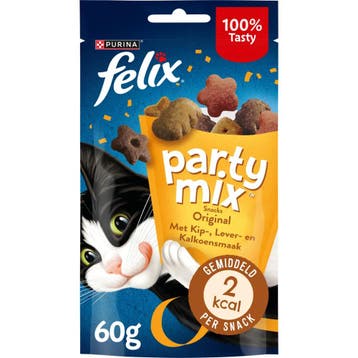 8x Felix Snack Party Mix Original 60 gr (Hondensnacks), Dieren en Toebehoren, Verzenden, Hond