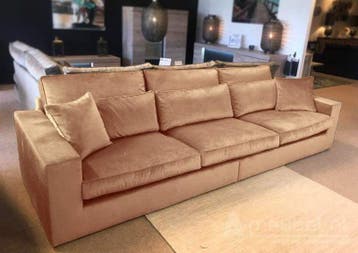 Bank XL Terheijden - rechte banken - Beige, Huis en Inrichting, Nieuw, Stof
