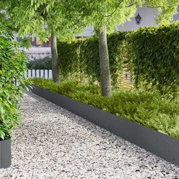 vidaXL Gazonrand 20 st 103 x 30 cm Staal Antraciet, Verzenden, Nieuw