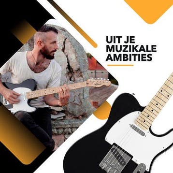 2dekans | Finesse Elektrische Gitaar met Versterker - met, Ophalen of Verzenden, Zo goed als nieuw