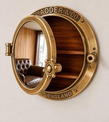 Nautical Porthole Mirror with Cabinet - Chadder & Co. -