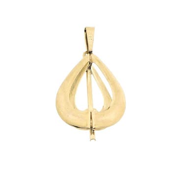 Gouden abstracte hanger (Hanger of bedel), Ophalen of Verzenden, Gebruikt, Goud, Overige merken
