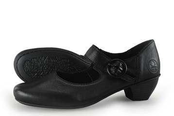 Rieker Pumps in maat 40 Zwart, Pumps, Verzenden, Zwart, Zo goed als nieuw