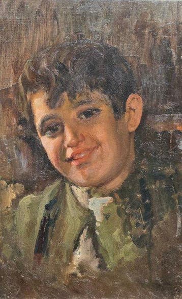 Europese school (XIX) - Niño alegre