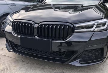Grill voor BMW 5 Serie G30/G31 2020-2023 | glans zwart