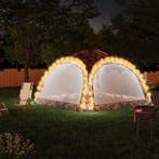 vidaXL Partytent met LED en 4 zijwanden 3,6x3,6x2,3 m, Tuin en Terras, Partytenten, Verzenden, Nieuw, Partytent