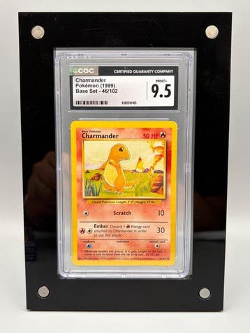 Pokémon Graded card - Charmander - CGC 9.5 - WOTC - Base set, Nieuw