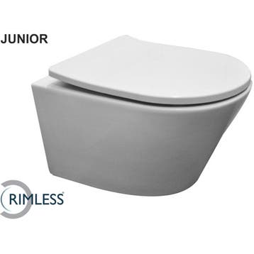 Wiesbaden Vesta Junior Wandcloset Rimless Verkort Shade Slim, Ophalen of Verzenden, Nieuw