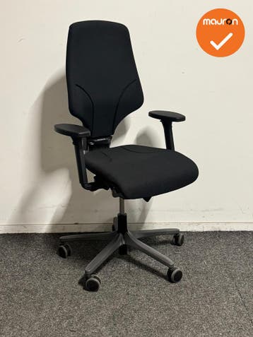 Giroflex 64 - Bureaustoel - Zwart/Antraciet - Refurbished, Werkplek, Ophalen of Verzenden, Gebruikt, Stoel