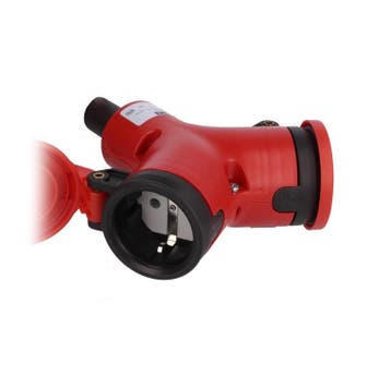 Stekker splitter - 16 Ampère - 3500 Watt - geaard - IP44, Ophalen of Verzenden, Nieuw