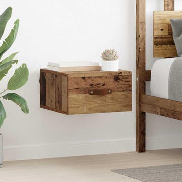 vidaXL Wandkastje 35 x 35 x 20 cm Bewerkt hout Oud Hout, Huis en Inrichting, Kasten | Overige, Verzenden, Nieuw