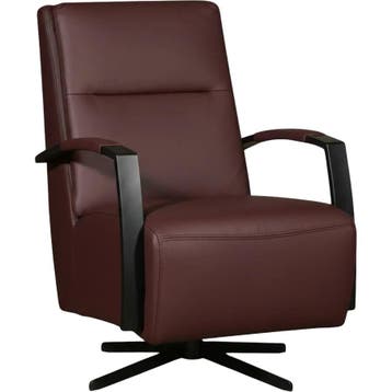 Leren draaifauteuil Award - Toledo Bordeaux (donkerrood) -, Huis en Inrichting, Nieuw, Ophalen of Verzenden, 50 tot 75 cm, Industrieel, Modern