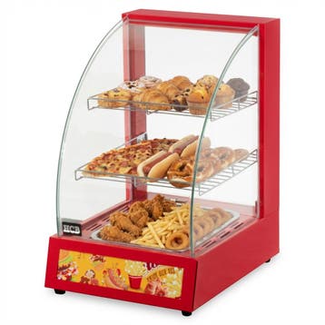 HCB Warmhoudvitrine - 38 cm - 230V - RVS, Verzenden, Nieuw in verpakking, Overige typen