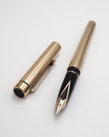 Sheaffer - Targa 1007 23ct Chequered Gold Plated - Zonder, Nieuw