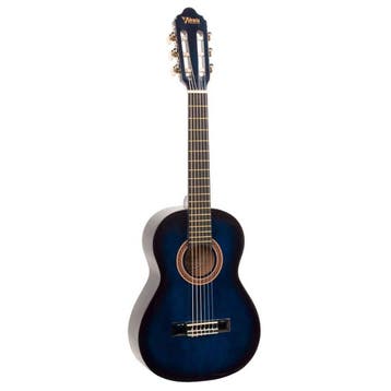 Valencia VC101BUS Klassieke Gitaar 1/4 Blue Hoogglans, Muziek en Instrumenten, Ophalen of Verzenden, Nieuw