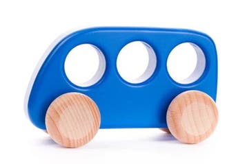 Bajo houten speelgoed bus - kleurri van €15,99 voor €7,99, Ophalen of Verzenden, Nieuw