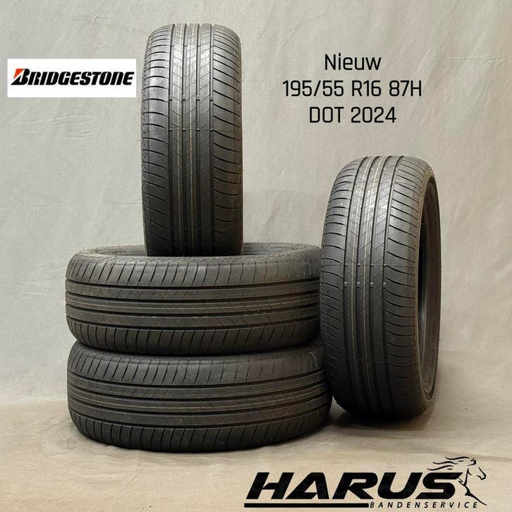 195/55/16 87H Bridgestone zomerbanden nieuw 4 stuks, Auto-onderdelen, Banden en Velgen, 16 inch, Erkend duurzaam, Zomerbanden