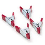 Veerklem | Toolland | 2 cm | 4 stuks (Metaal), Verzenden, Nieuw