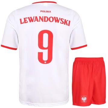 Kingdo Lewandowski Polen Voetbaltenue - Kind en Volwassenen, Verzenden, Nieuw