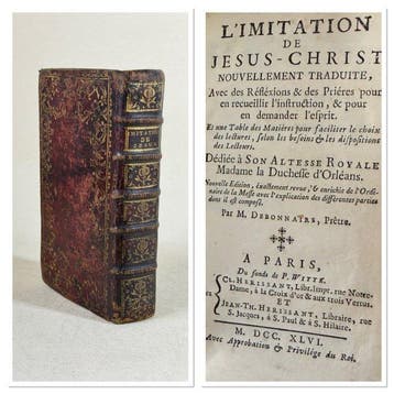 Debonnaire/Kempis - L’Imitation de Jésus Christ - 1746