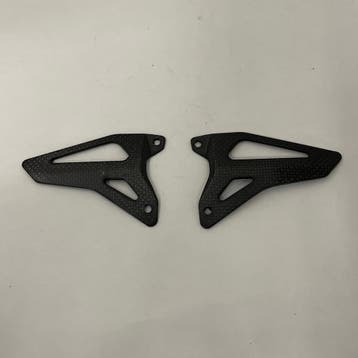 Ducati 848 1198 1098 Carbon heel plates set, Motoren, Onderdelen | Ducati, Ophalen of Verzenden, Gebruikt