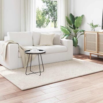 vidaXL Vloerkleden SIROLO Crèmekleurig 200 x 140 cm, Verzenden, Nieuw, Crème