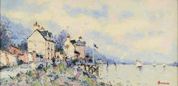 Jean Pierre Dubord (né en 1949) - Brume sur la Seine, Antiek en Kunst