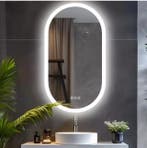 Ovale LED Badkamerspiegel – Dimbaar, Anti-Fog, 3 Kleuren, Verzenden, Nieuw