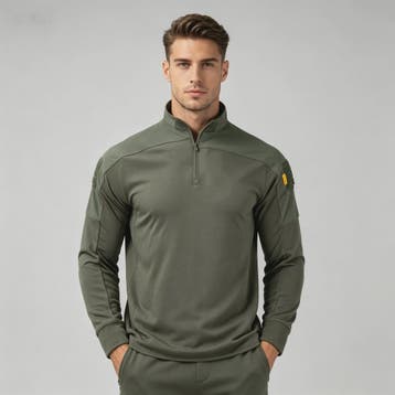 Tactisch Outdoor Shirt met Halve Rits en Ademende Stof - Mil, Verzenden, Nieuw