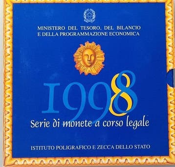 Italië, Republiek Serie divisionale 1998 Bernini Fdc