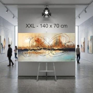 Monika Spiewak - Abstract - Oil Painting Stretched On The