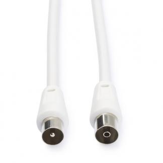 Coax kabel - Nedis - 25 meter (Analoog, Wit), Computers en Software, Verzenden, Nieuw