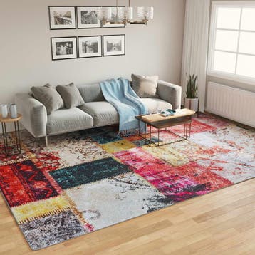 vidaXL Vloerkleed wasbaar 400x300 cm meerkleurig, Verzenden, Nieuw