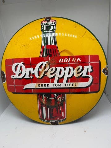 Dr Pepper - Drink Dr Pepper - Emaille bord - Emaille