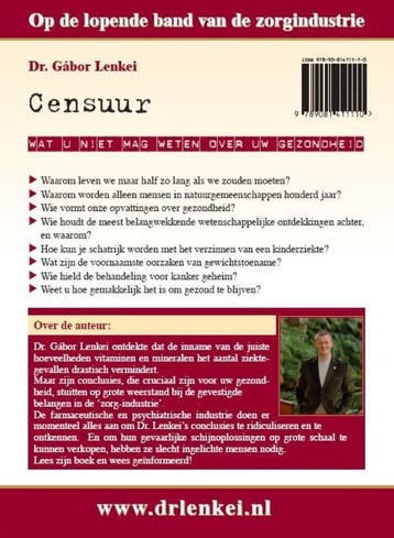 Censuur 9789081411110 G. Lenkei, Boeken, Verzenden, Zo goed als nieuw, G. Lenkei