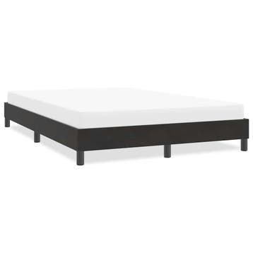vidaXL Bedframe zonder matras 160x220 cm fluweel zwart, Verzenden, Zwart, Stof, Nieuw