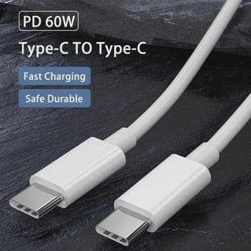 USB-C naar USB-C Kabel 60W PD Snelladen & Data | 1M/2M/3M, Verzenden, Nieuw