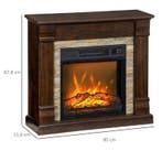 Elektrische Sfeerhaard 1800W met Kast en Vlam Effect, Verzenden, Nieuw