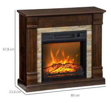 Elektrische Sfeerhaard 1800W met Kast en Vlam Effect, Verzenden, Nieuw