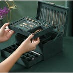 Soulima Velvet Sieradendoos Donkergroen - Luxe en Veilige..., Ophalen of Verzenden, Nieuw