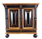 Kast - Zeeuwse Kussenkast - eikenhout en ebben