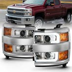 ANZO 2015-2016 Chevrolet Silverado Projector Headlights w/, Ophalen of Verzenden, Nieuw